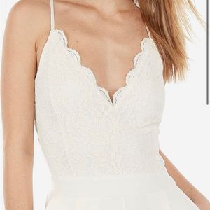 Express Lace Bodice Jumpsuit*WORN ONCE*